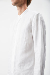 Ollie Shirt in White Aloe Linen