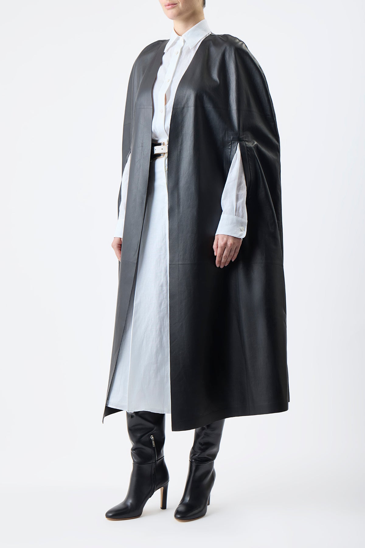 Lindlow Cape in Black Nappa Leather