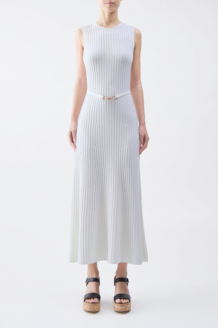 Meier Knit Dress in Ivory Cashmere Merino Wool (Copy)