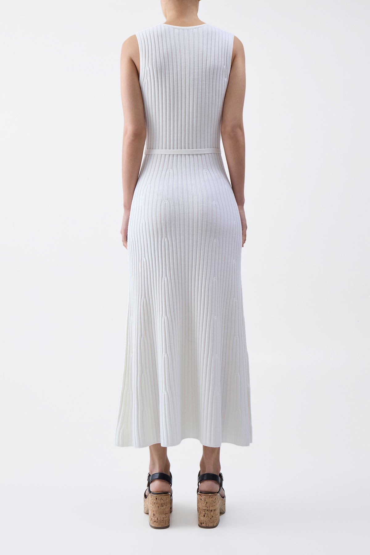 Meier Knit Dress in Ivory Cashmere Merino Wool (Copy)