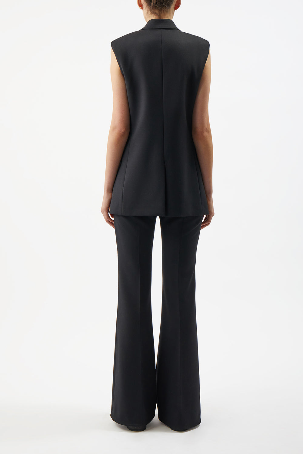 Mayte Vest in Black Sportswear Wool