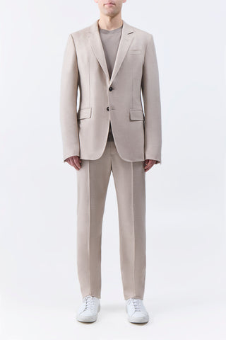 Sebastian Pant in Camel Virgin Wool Cashmere Flannel