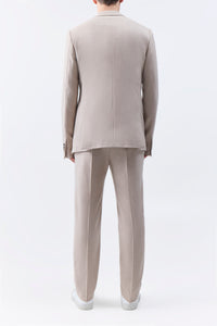 Sebastian Pant in Camel Virgin Wool Cashmere Flannel