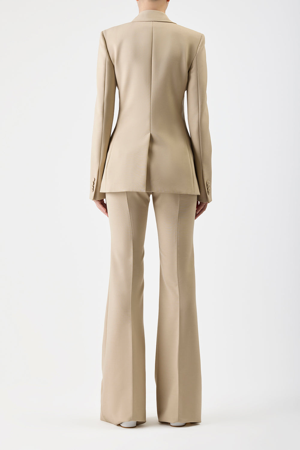 Leiva Blazer in Khaki Sportswear Wool – Gabriela Hearst