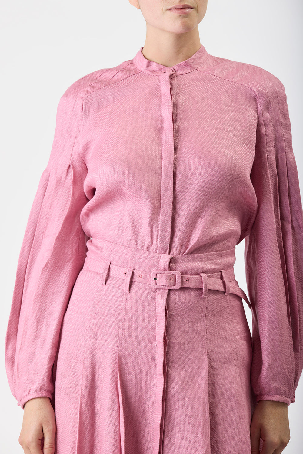 Laetitia Blouse in Rose Quartz Linen