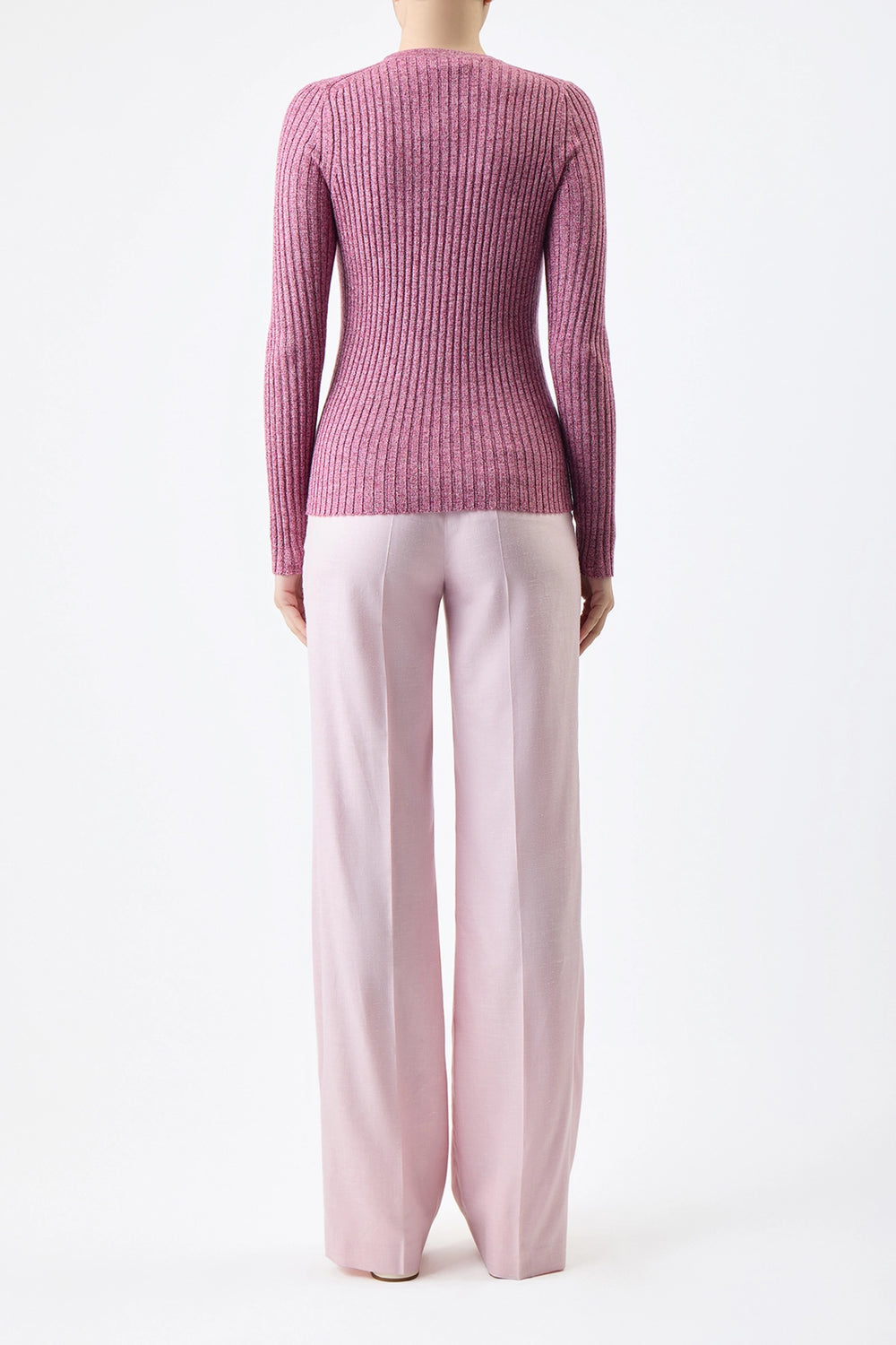 Willow Knit in Blush Multi Silk Cashmere
