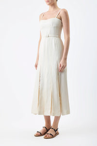 Godard Dress in Ivory Linen