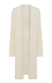 Uxia Knit Cardigan in Ivory Cashmere Boucle
