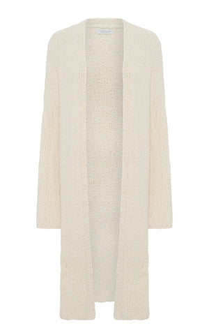 Uxia Knit Cardigan in Ivory Cashmere Boucle