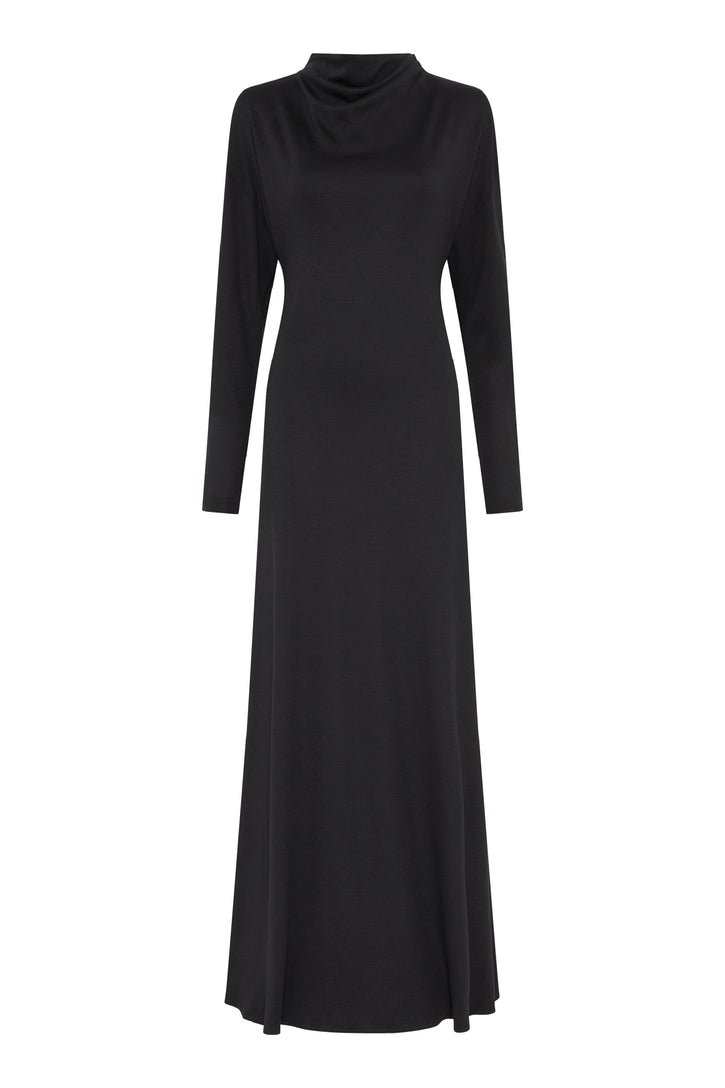 Hemera Dress in Black Cashmere Jersey
