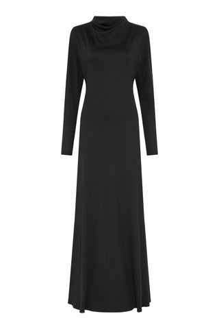 Hemera Dress in Black Cashmere Jersey