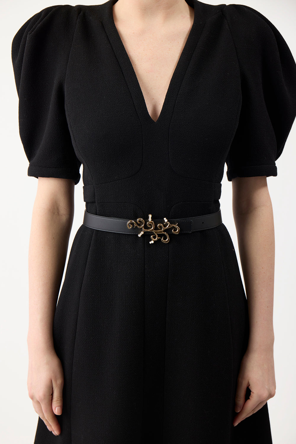 Sylvian Reversible Belt in Black Leather
