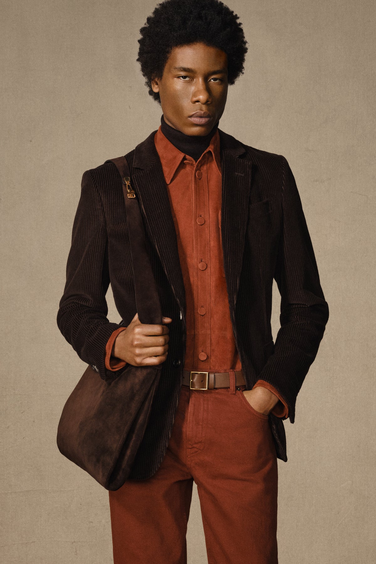 Irving Jacket in Chocolate Cashmere Corduroy