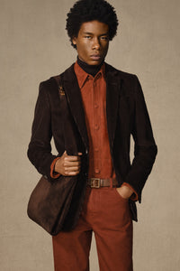 Irving Jacket in Chocolate Cashmere Corduroy