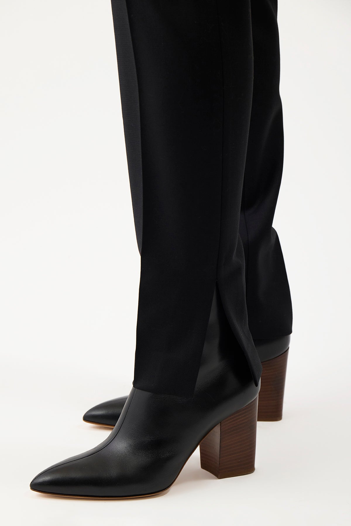 Rio Heeled Boot in Black Leather