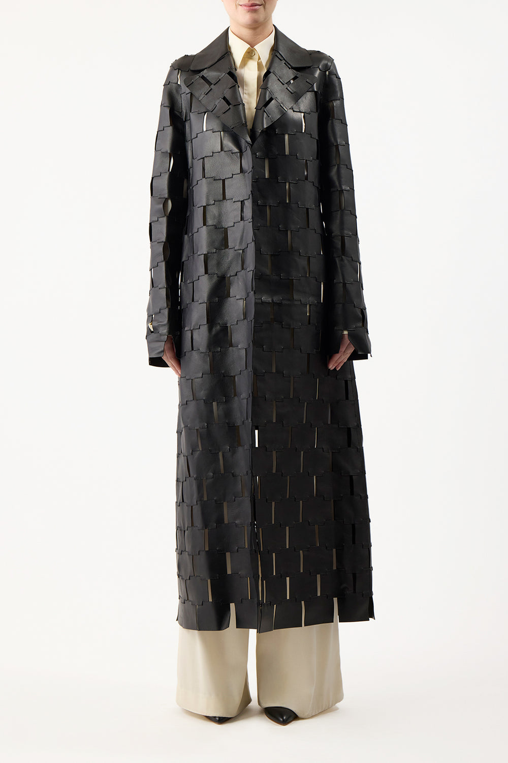 ブラックナッパレザーのネスビットコート