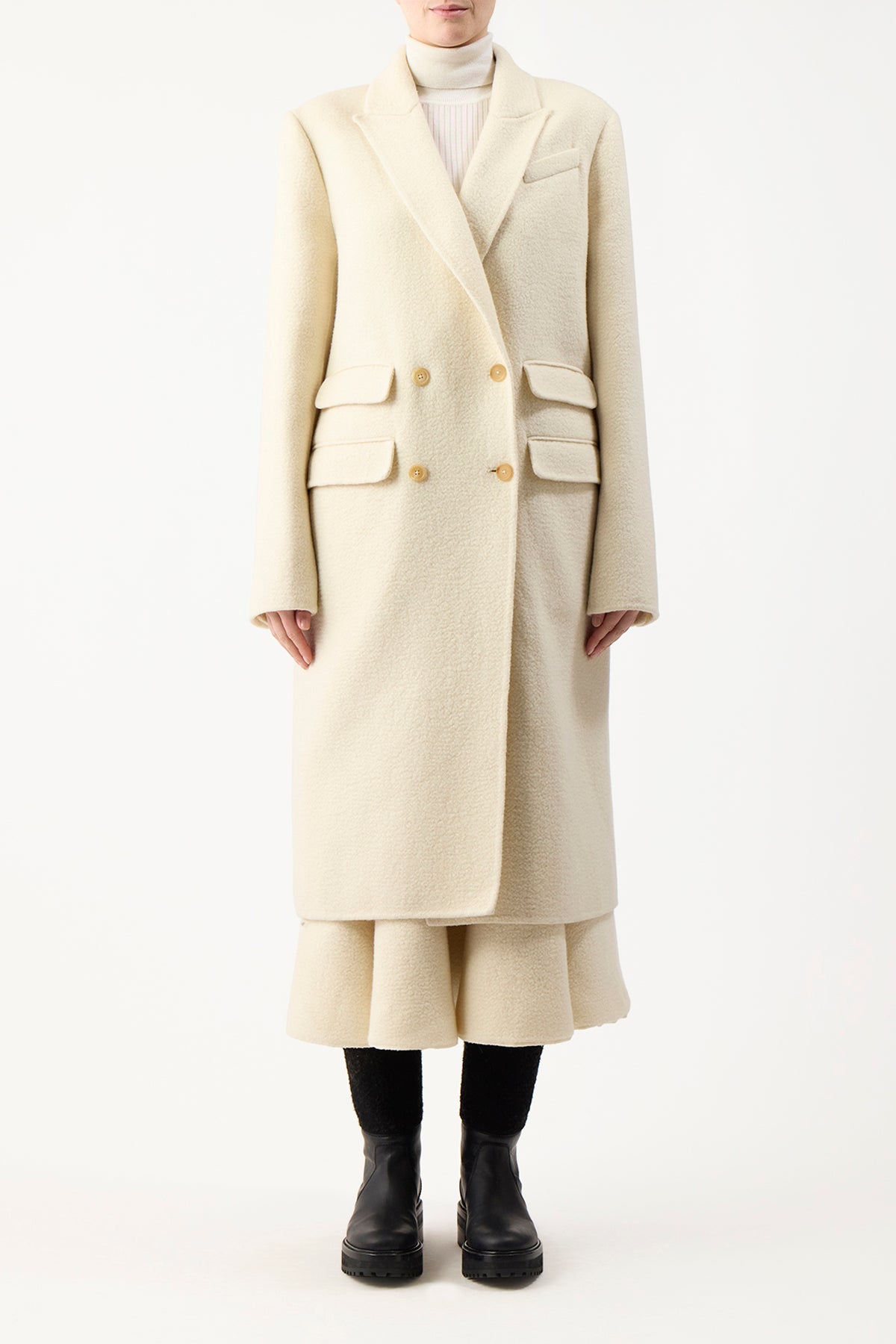 Reed Coat in Recycled Cashmere Felt – Gabriela Hearst