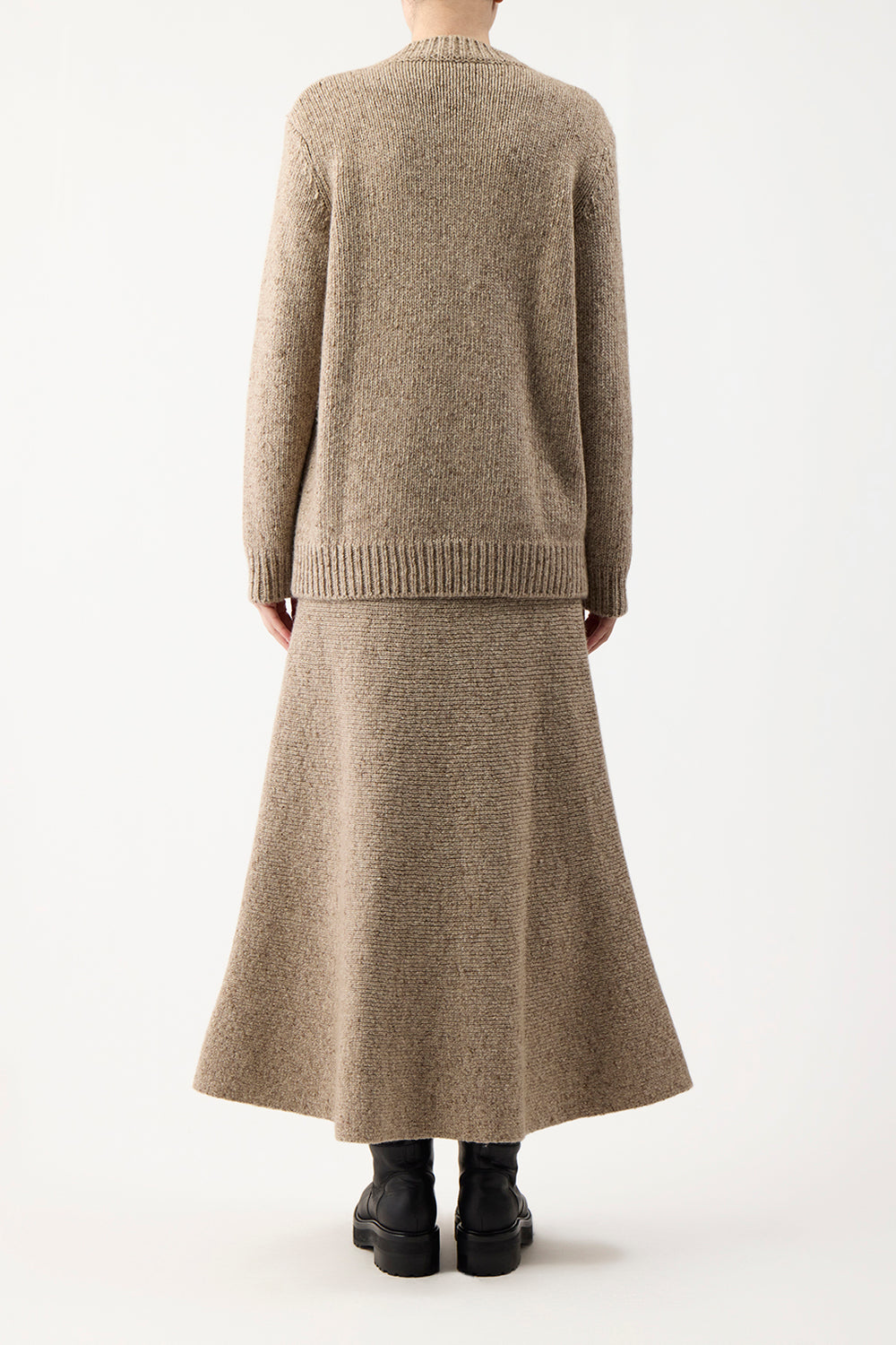 Eden Knit Maxi Skirt in Oatmeal Multi Cashmere – Gabriela Hearst
