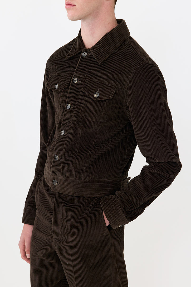 Barry Trucker in Chocolate Cashmere Corduroy