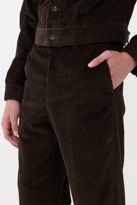 Harold Trouser in Chocolate Fine Cashmere Corduroy