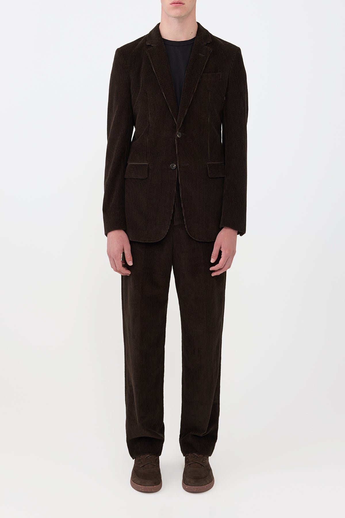 Irving Jacket in Chocolate Cashmere Corduroy