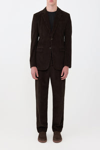 Irving Jacket in Chocolate Cashmere Corduroy