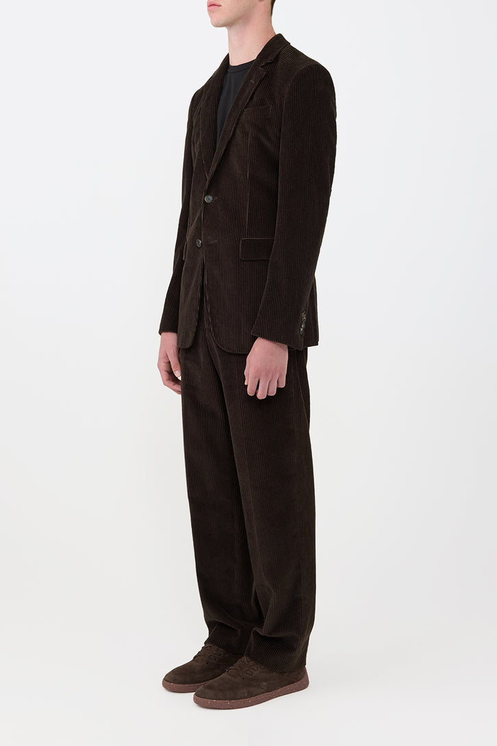 Irving Jacket in Chocolate Cashmere Corduroy