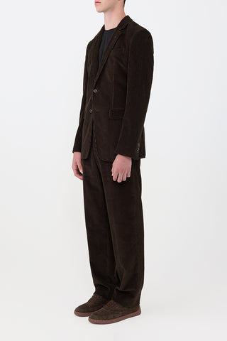 Irving Jacket in Chocolate Cashmere Corduroy