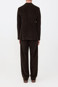 Irving Jacket in Chocolate Cashmere Corduroy