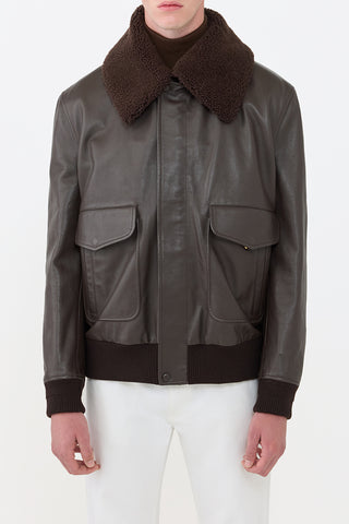 Grant Jacket in Chocolate Leather