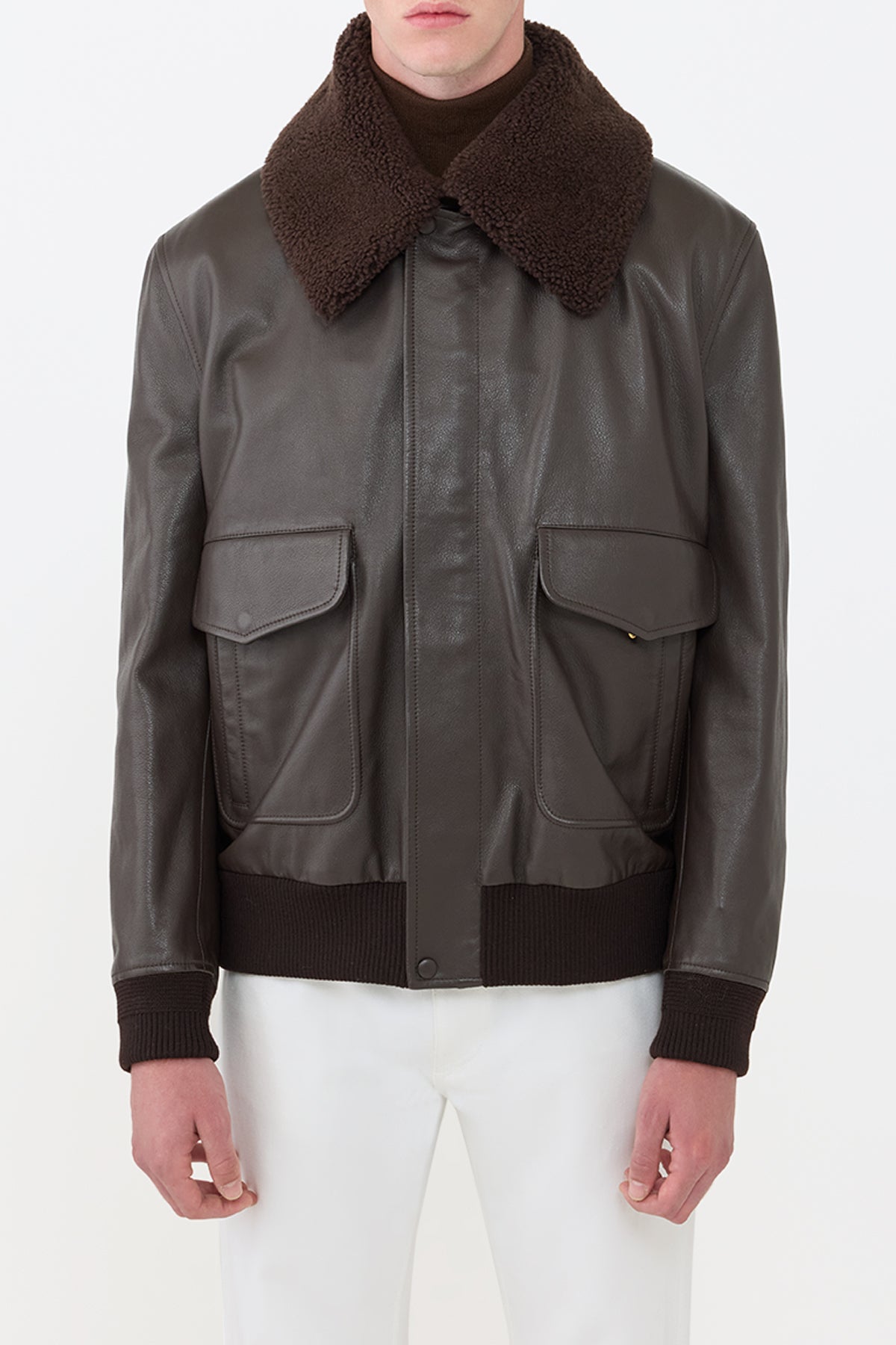 Grant Jacket in Chocolate Leather