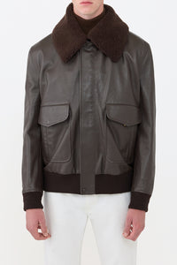 Grant Jacket in Chocolate Leather