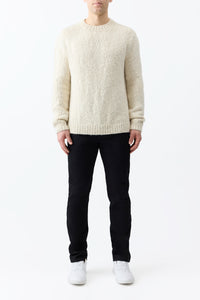 Antiope Knit Sweater in Ivory Cashmere