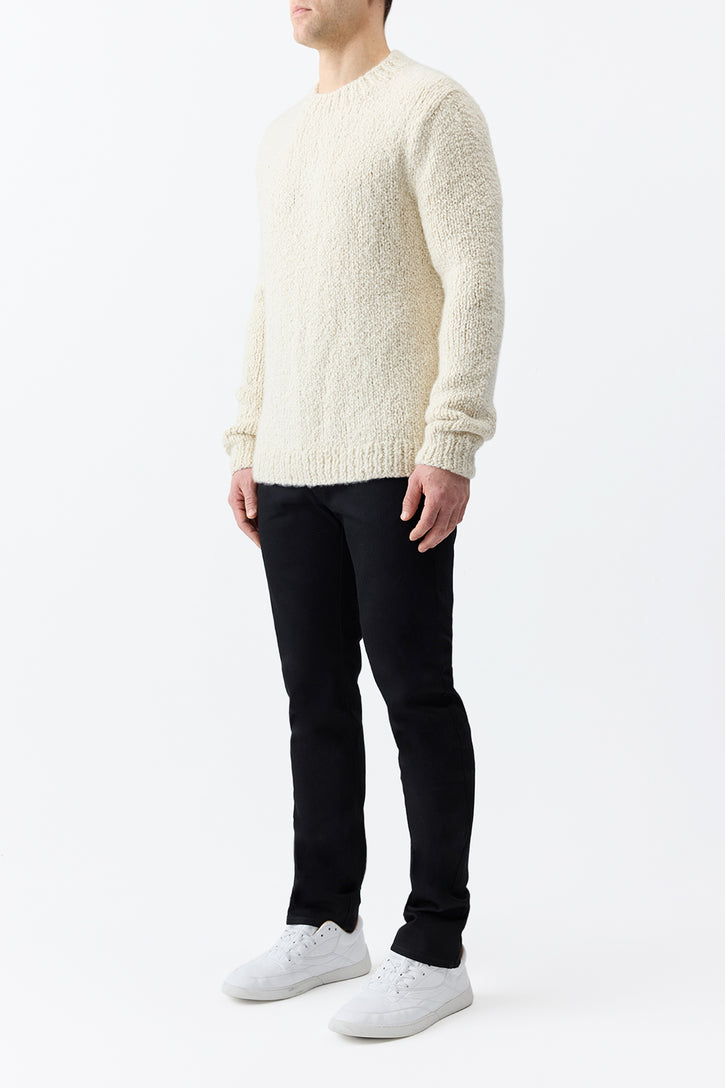 Antiope Knit Sweater in Ivory Cashmere