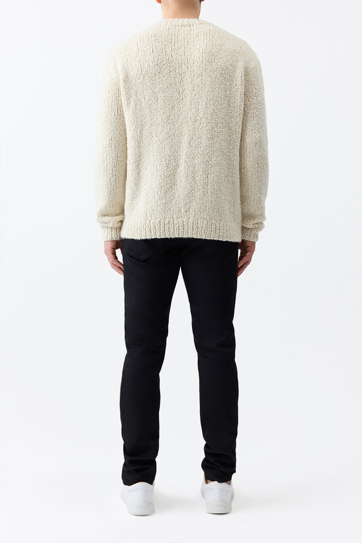 Antiope Knit Sweater in Ivory Cashmere