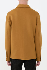 Ulu Chore Jacket in Yellow Ochre Double-Face Recycled Cashmere