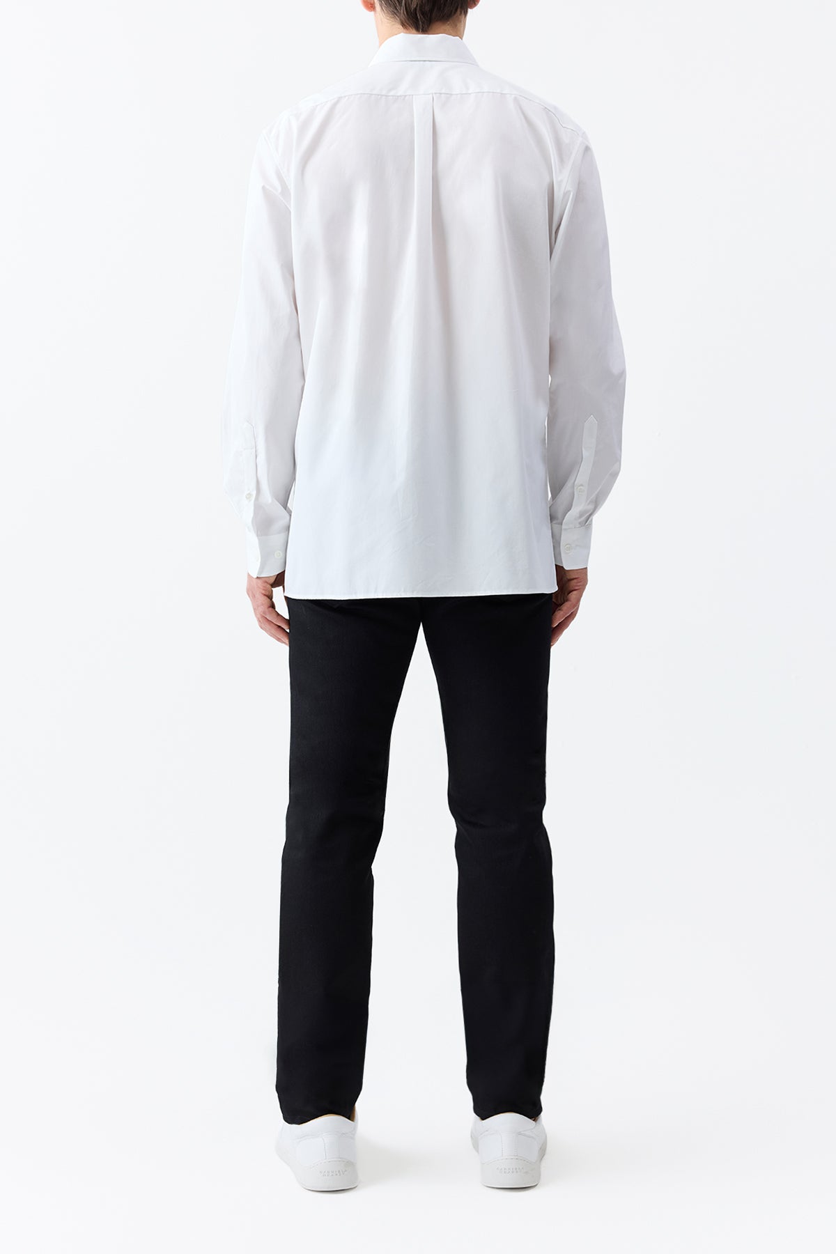 Nicolas Shirt in White Sea Island Cotton