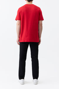 Bandeira T-shirt in Scarlet Red Organic Cotton