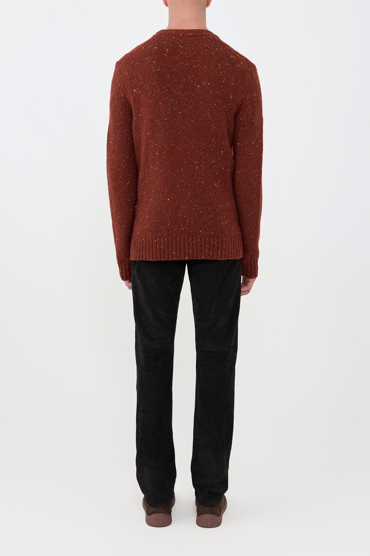 Ailis Knit Cardigan in Burnt Sienna Cashmere