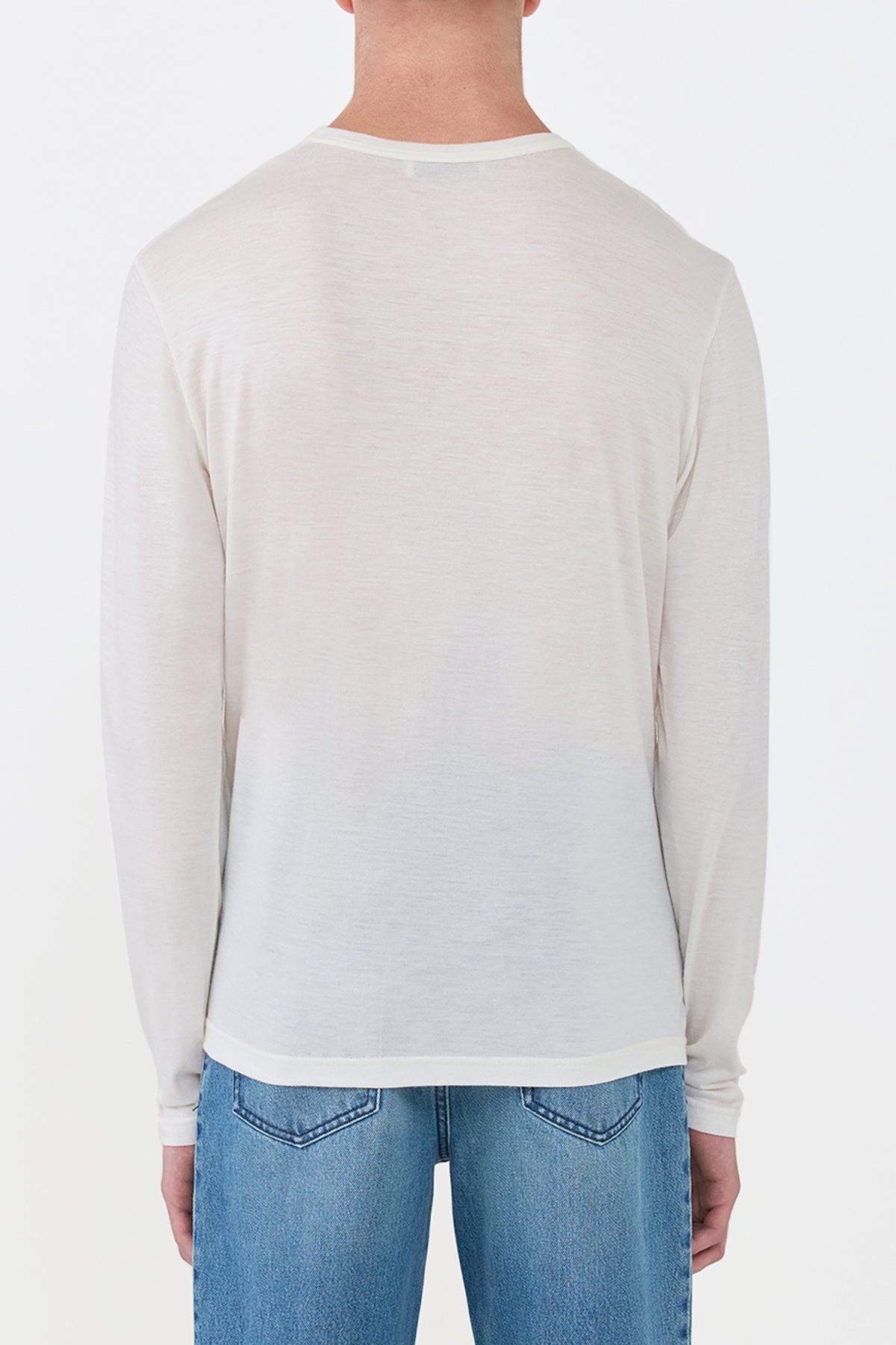 Owen Tee in Ivory Cashmere