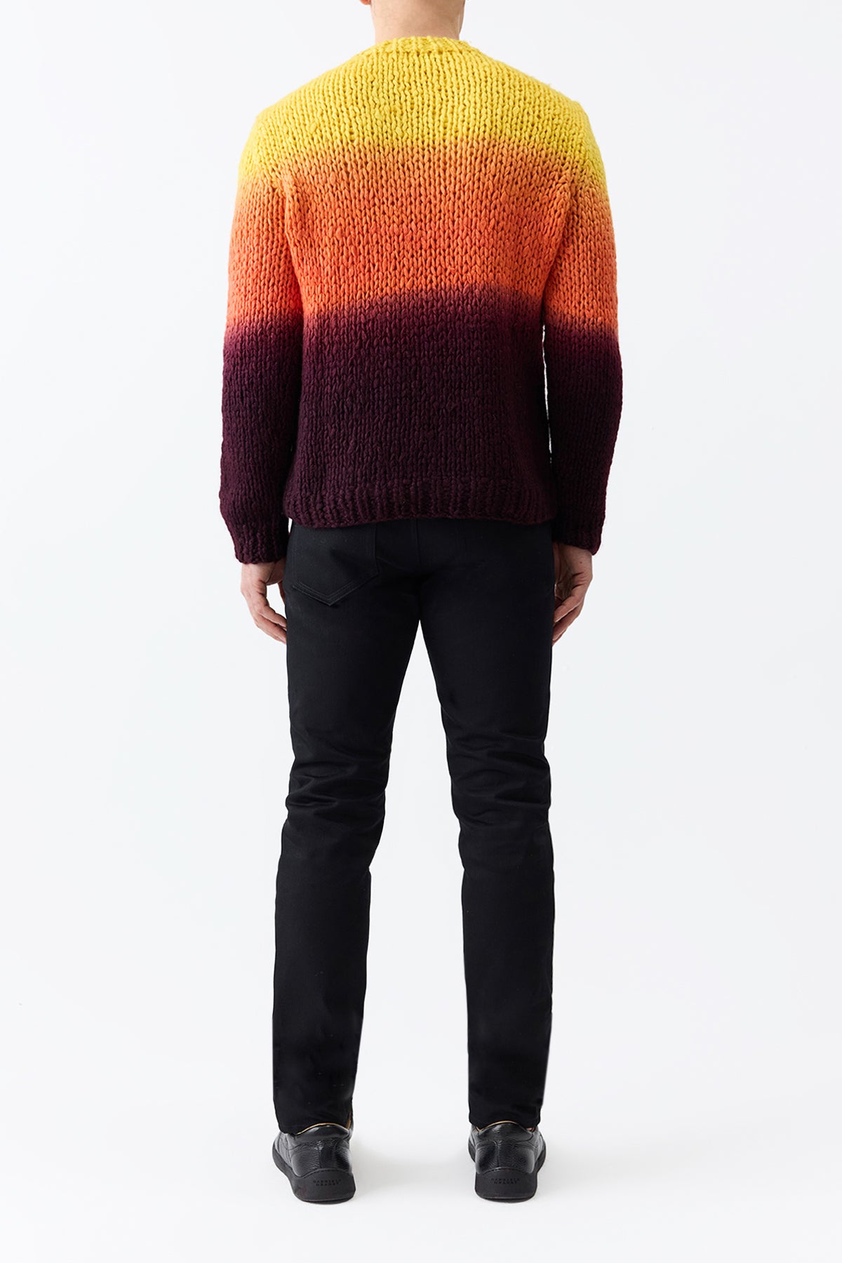 Aion Knit Sweater in Deep Dye Sunrise Welfat Cashmere