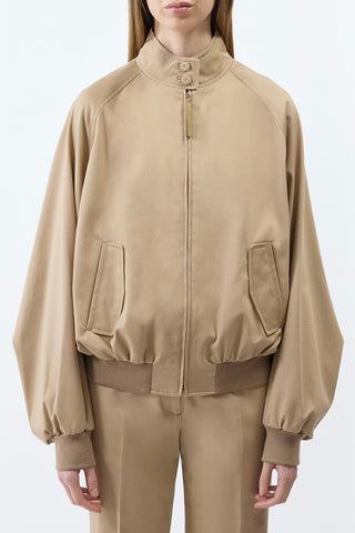 Camel Cotton Wynne Jacket - On Model Front View | Gabriela Hearst