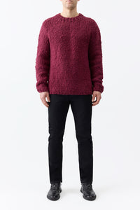 Lawrence Knit Sweater in Bordeaux Welfat Cashmere