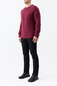 Lawrence Knit Sweater in Bordeaux Welfat Cashmere