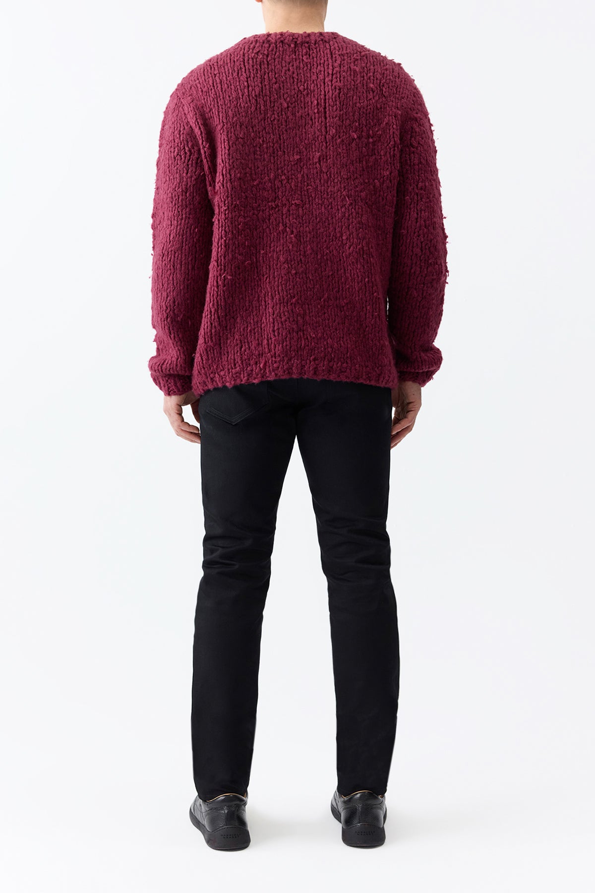 Lawrence Knit Sweater in Bordeaux Welfat Cashmere