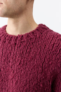 Lawrence Knit Sweater in Bordeaux Welfat Cashmere