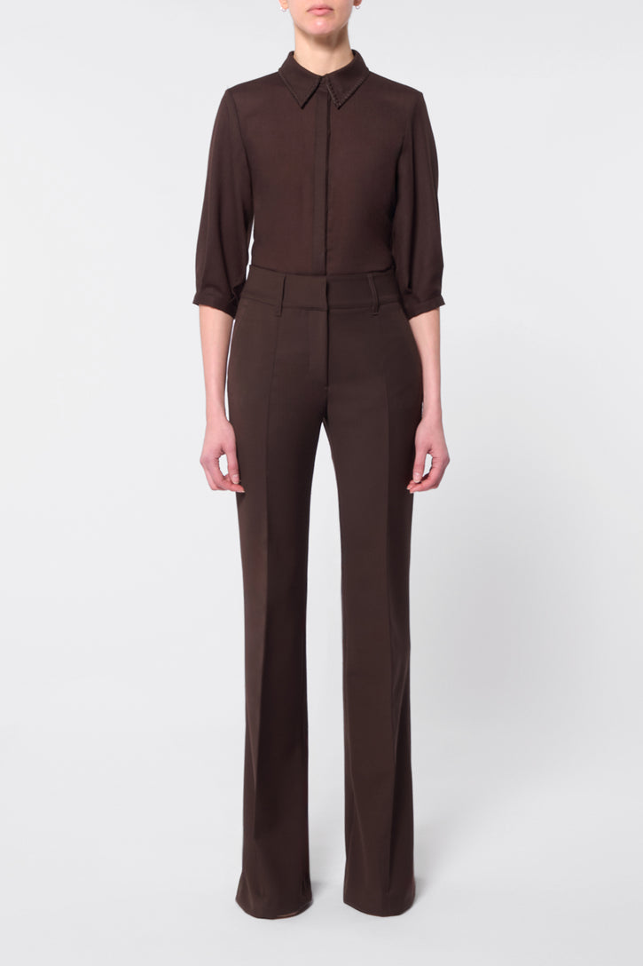 Rhein Pant in Chocolate Sportswear Wool