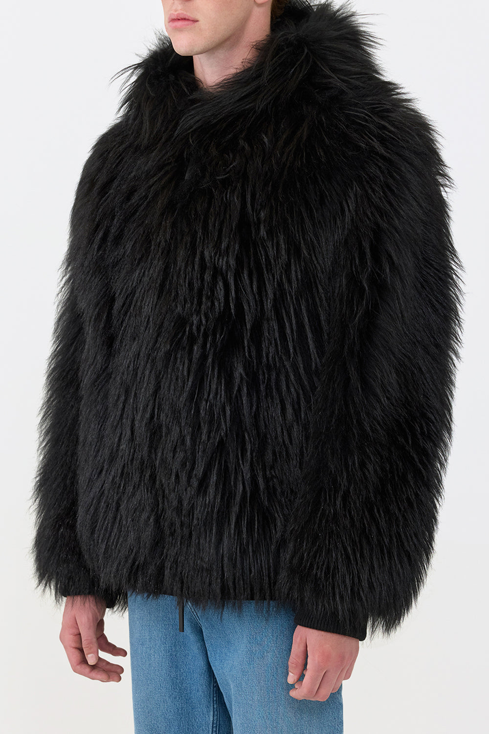 トム フーディ ジャケット（ブラック カシミア シアリング）