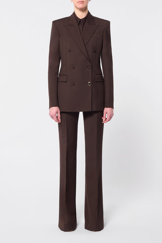 Gavin Blazer in Chocolate Sportswear Wool