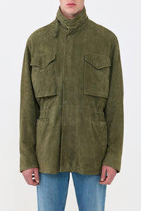 Darwin M64 Jacket in Olive Suede